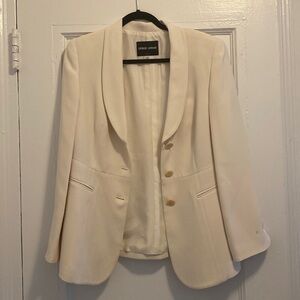 Giorgio Armani oversized cream blazer